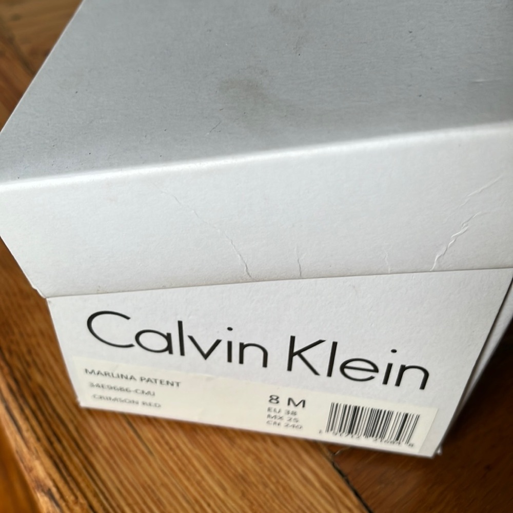 Brand new red Calvin Klein sandals